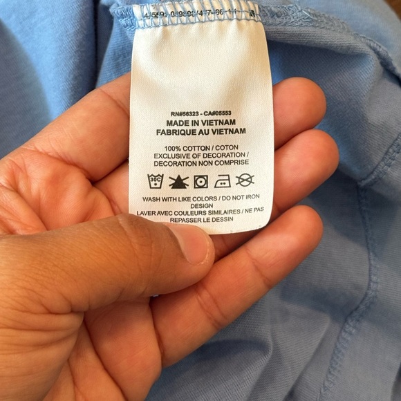 Nike University of North Carolina Men's Blue Graphic Log Long Sleeve - Picture 4 of 7